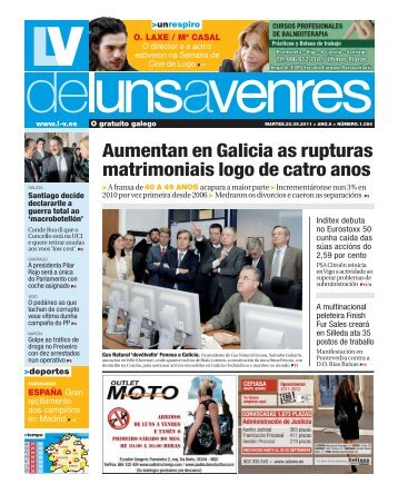 Aumentan en Galicia as rupturas matrimoniais logo de catro anos