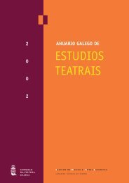 anuario galego de estudios teatrais - Consello da Cultura Galega