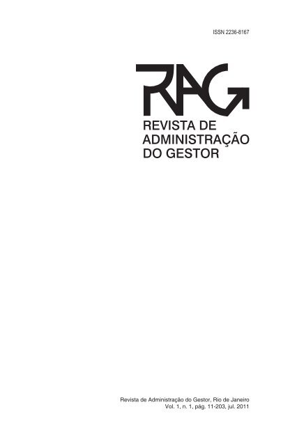 Revista de Administração do Gestor - Universidade Gama Filho