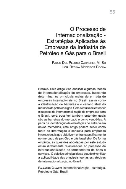 Revista de Administração do Gestor - Universidade Gama Filho