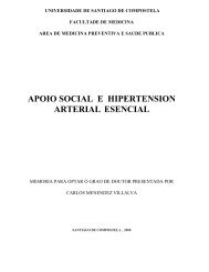 apoio social e hipertension arterial esencial - Universidade de Vigo