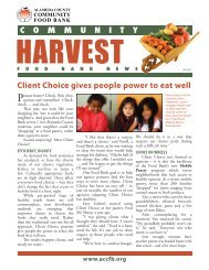 Client Choice gives people power to eat well - Alameda County ...