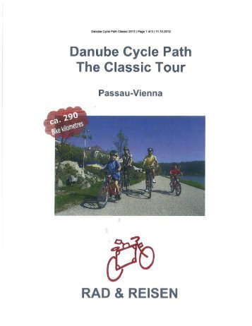 Danube Cycle Path The Classic Tour RAD & REISEN