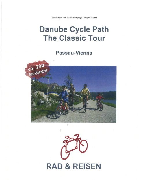 Danube Cycle Path The Classic Tour RAD &amp; REISEN