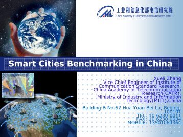 Smart Cities Benchmarking in China - IoT Week