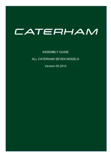 Assembly Guide - Caterham Cars