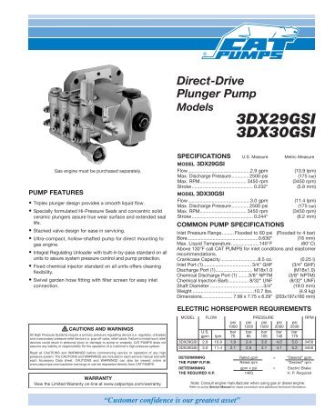 60 Frame Piston Pump  Models 6020 6040 ETS Co Inc