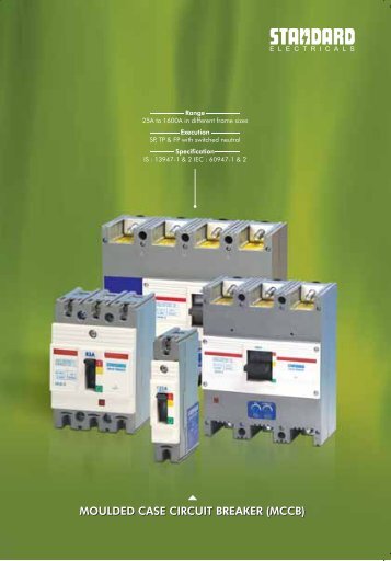 MOULDED CASE CIRCUIT BREAKER (MCCB) - Standard Electricals