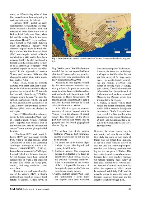 Status and Conservation of the Leopard on the Arabian Peninsula ...