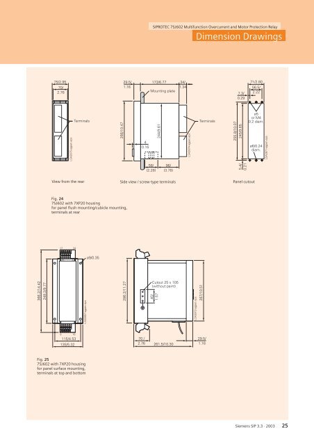 SIPROTEC 7SJ602 Multifunction Overcurrent and Motor Protection ...