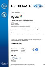 ISO 14001:2004 - DyStar