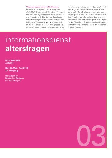 DZA: Informationsdienst Altersfragen (IDA) - Deutsches Zentrum für ...