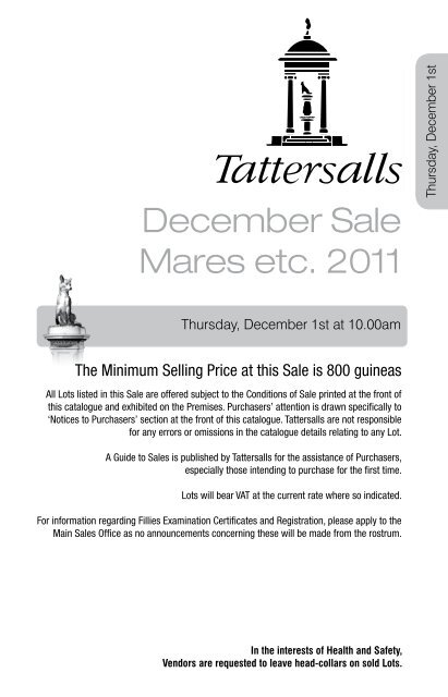 December Mare Sale - Tattersalls