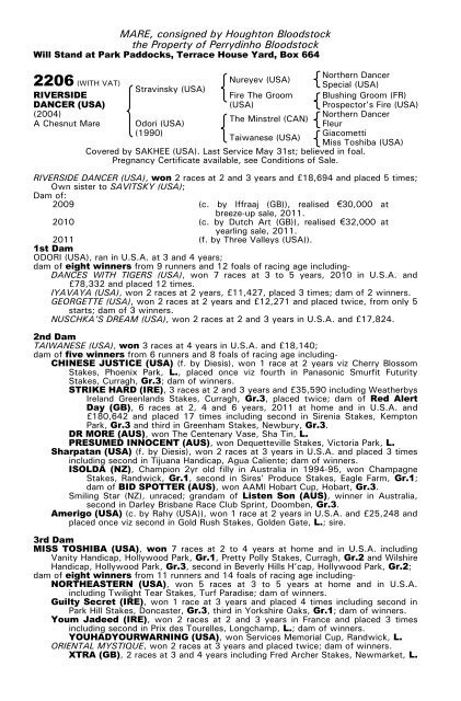 December Mare Sale - Tattersalls