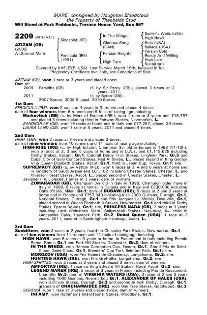 December Mare Sale - Tattersalls