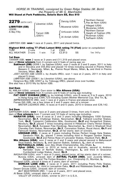 December Mare Sale - Tattersalls