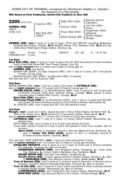 December Mare Sale - Tattersalls