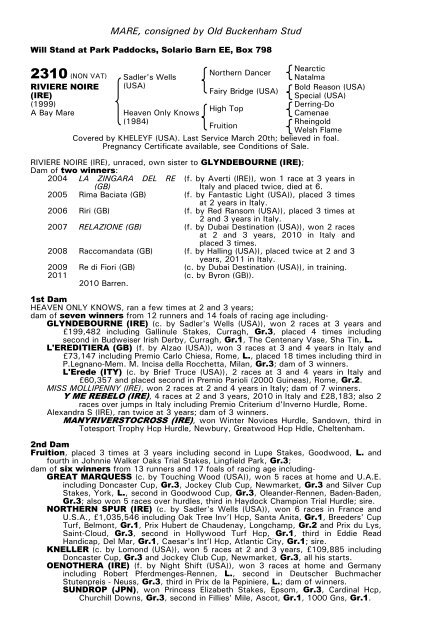 December Mare Sale - Tattersalls