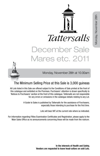 December Mare Sale - Tattersalls
