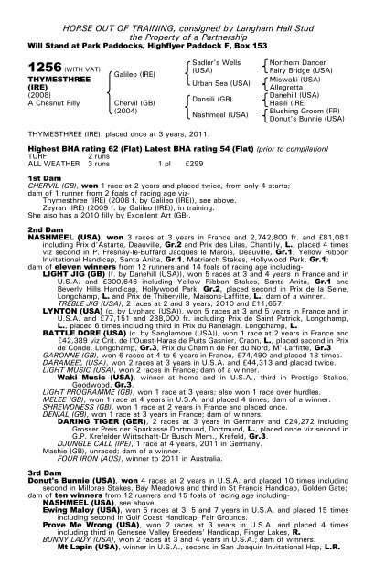 December Mare Sale - Tattersalls