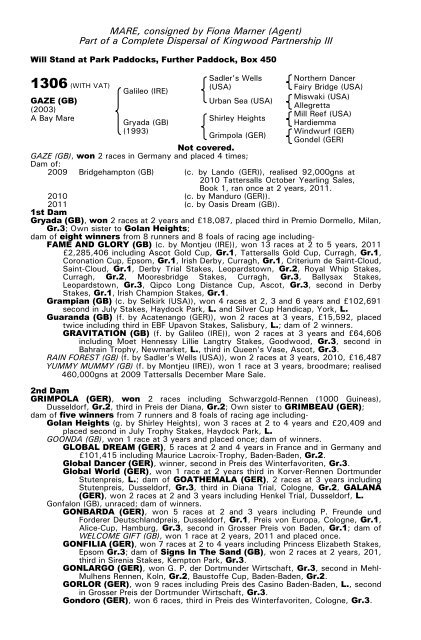 December Mare Sale - Tattersalls