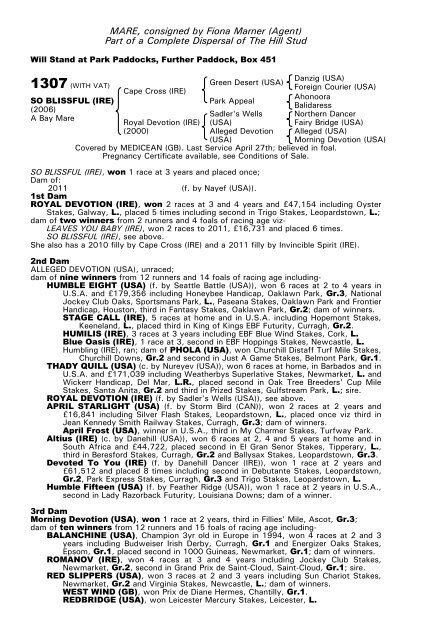 December Mare Sale - Tattersalls