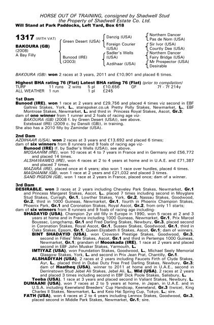 December Mare Sale - Tattersalls