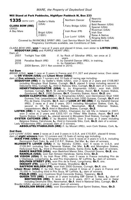 December Mare Sale - Tattersalls