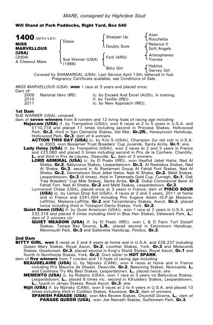 December Mare Sale - Tattersalls