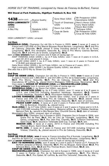 December Mare Sale - Tattersalls