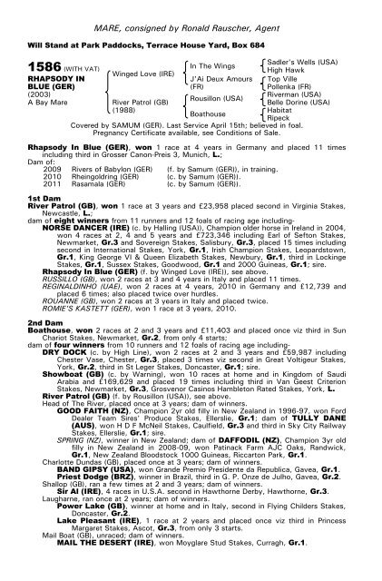 December Mare Sale - Tattersalls