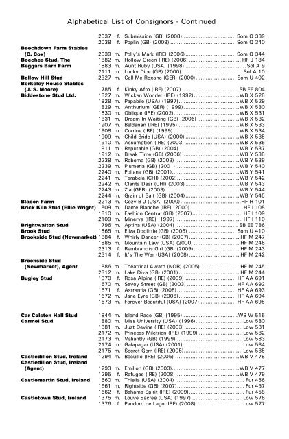 December Mare Sale - Tattersalls