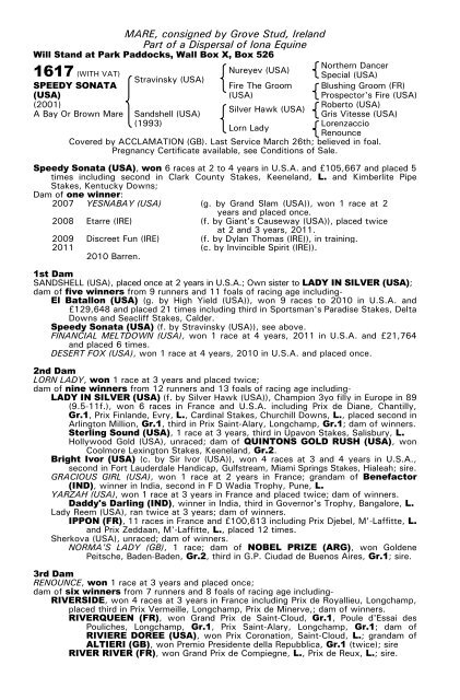 December Mare Sale - Tattersalls