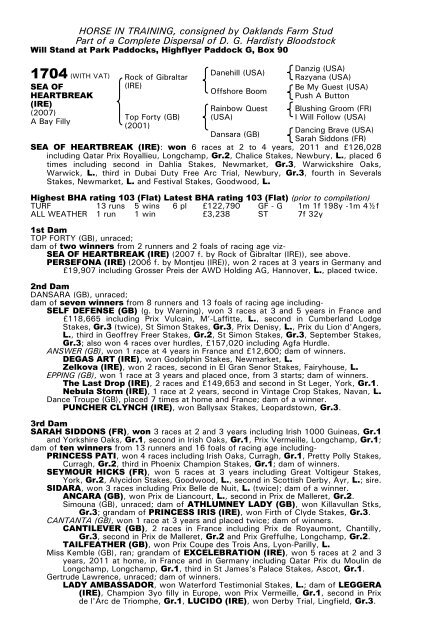 December Mare Sale - Tattersalls