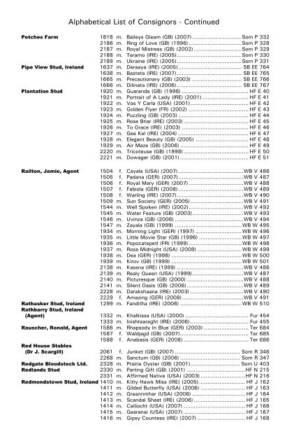 December Mare Sale - Tattersalls