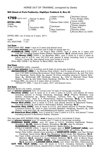 December Mare Sale - Tattersalls