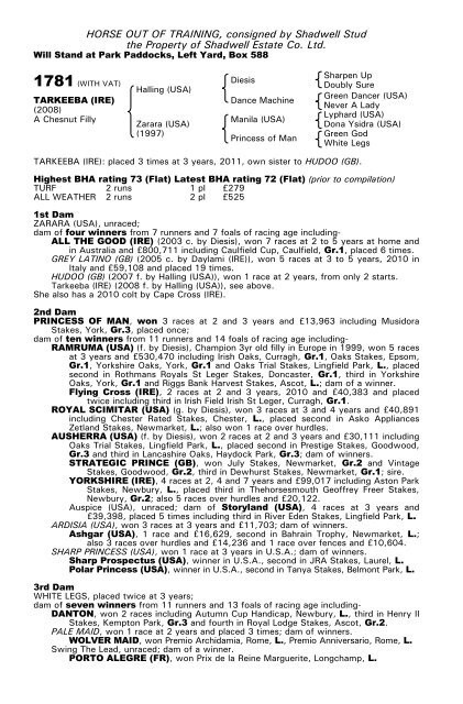 December Mare Sale - Tattersalls