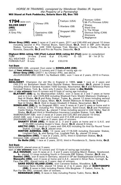 December Mare Sale - Tattersalls