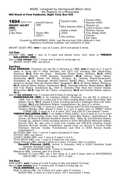 December Mare Sale - Tattersalls