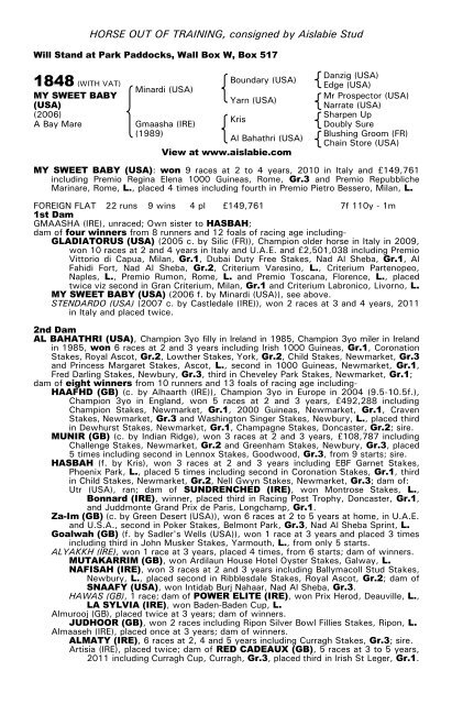 December Mare Sale - Tattersalls