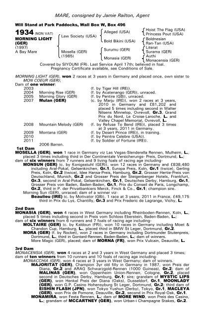 December Mare Sale - Tattersalls