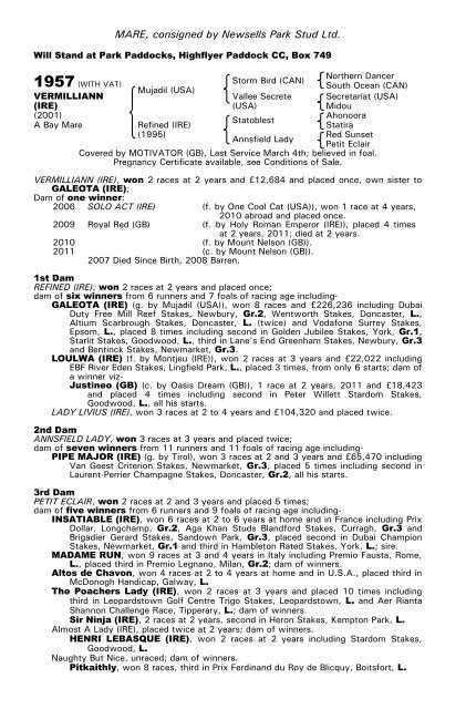 December Mare Sale - Tattersalls