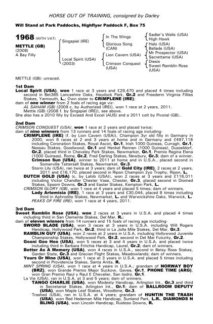 December Mare Sale - Tattersalls