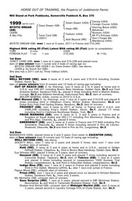 December Mare Sale - Tattersalls