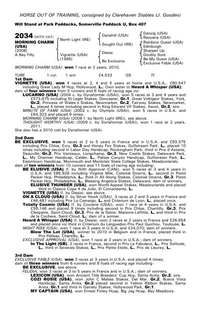 December Mare Sale - Tattersalls