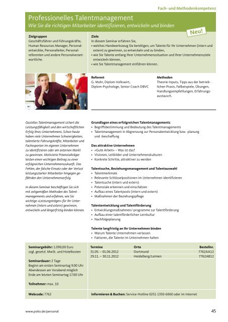 Seminare Training Beratung 2012 - Branchenbuch Deutschland