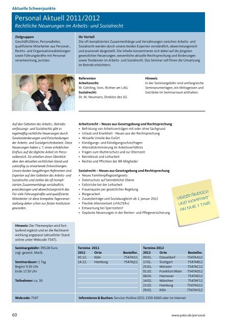 Seminare Training Beratung 2012 - Branchenbuch Deutschland