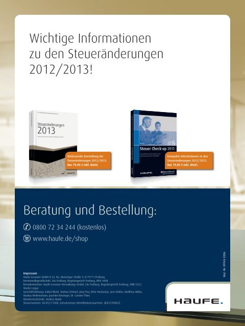 Katalog 4/2012 – Haufe Lösungen für Steuerberater. - Haufe Shop ...