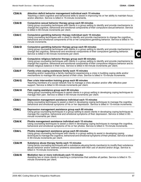 2008 ABC Coding Manual - Index of