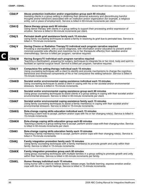 2008 ABC Coding Manual - Index of